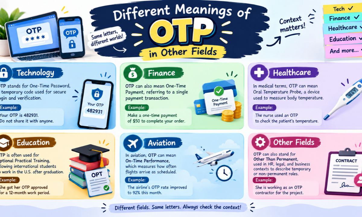 Different Meanings of OTP in Other Fields