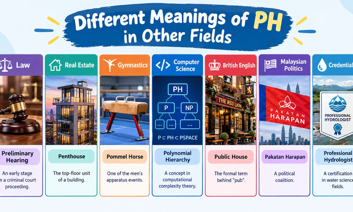 Different Meanings of PH in Other Fields