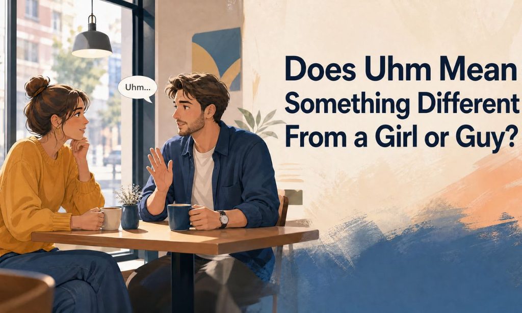 Does Uhm Mean Something Different From a Girl or Guy