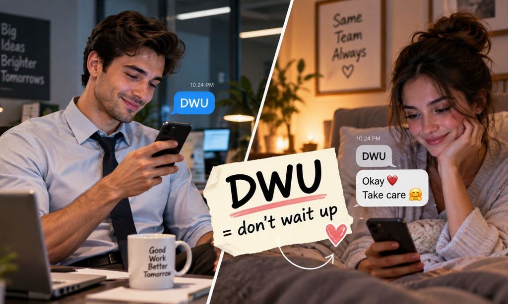 Dwu meaning in text from a guy