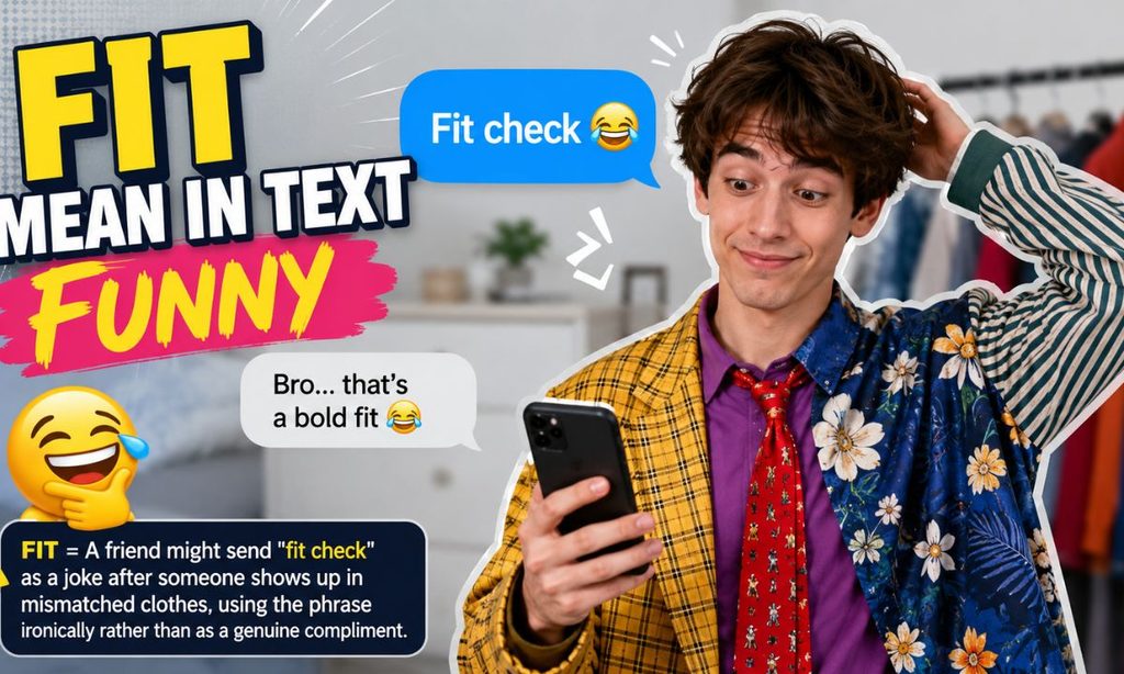 Fit mean in text funny