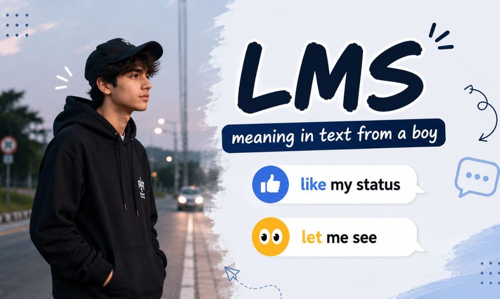 LMS meaning in text from a boy