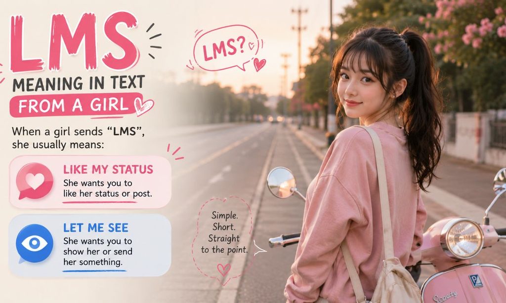 LMS meaning in text from a girl