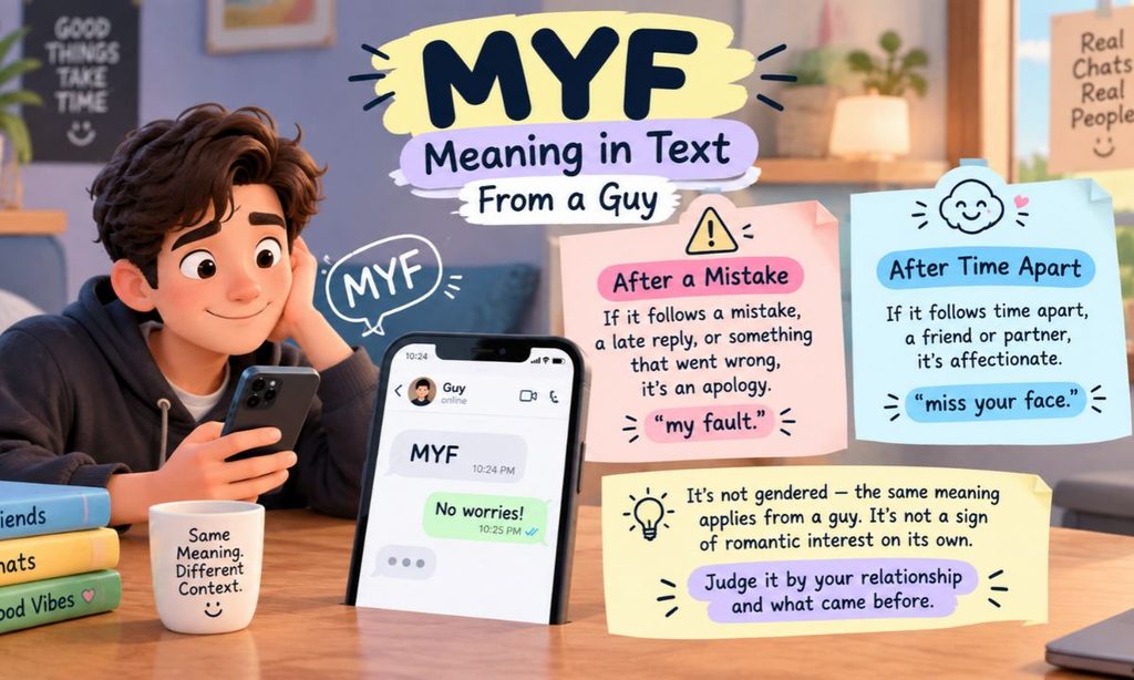 Myf meaning in text from a guy