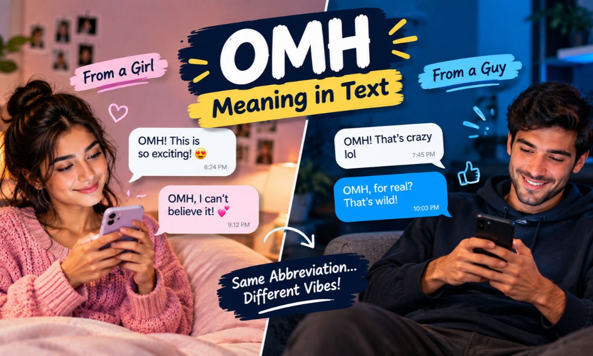 OMH meaning in text from girl
