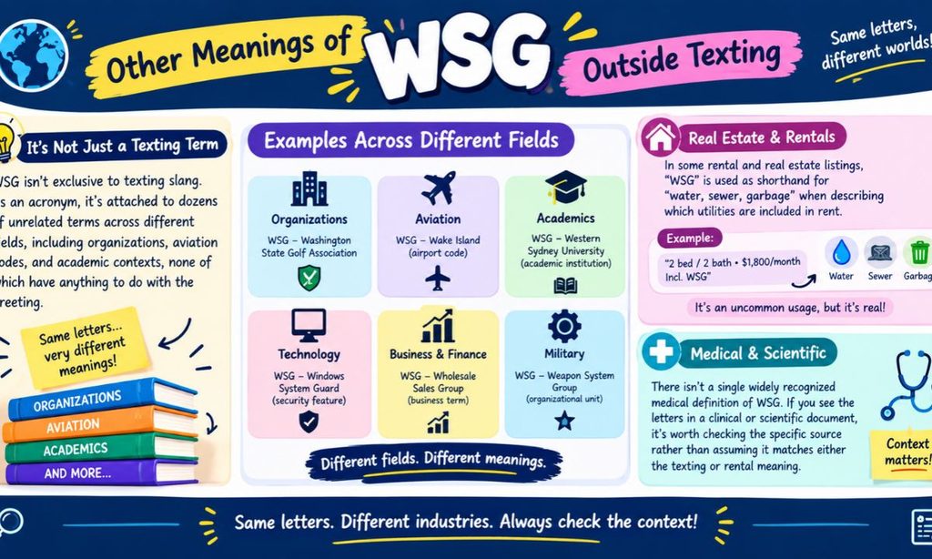 Other Meanings of WSG Outside Texting