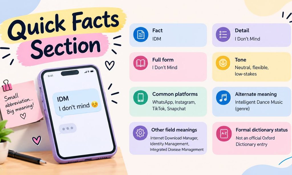 Quick Facts Section