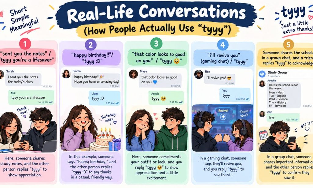 Real-Life Conversations (How People Actually Use “tyyy”)