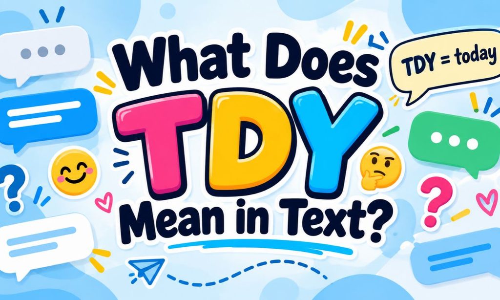 What Does Tdy Mean in Text_