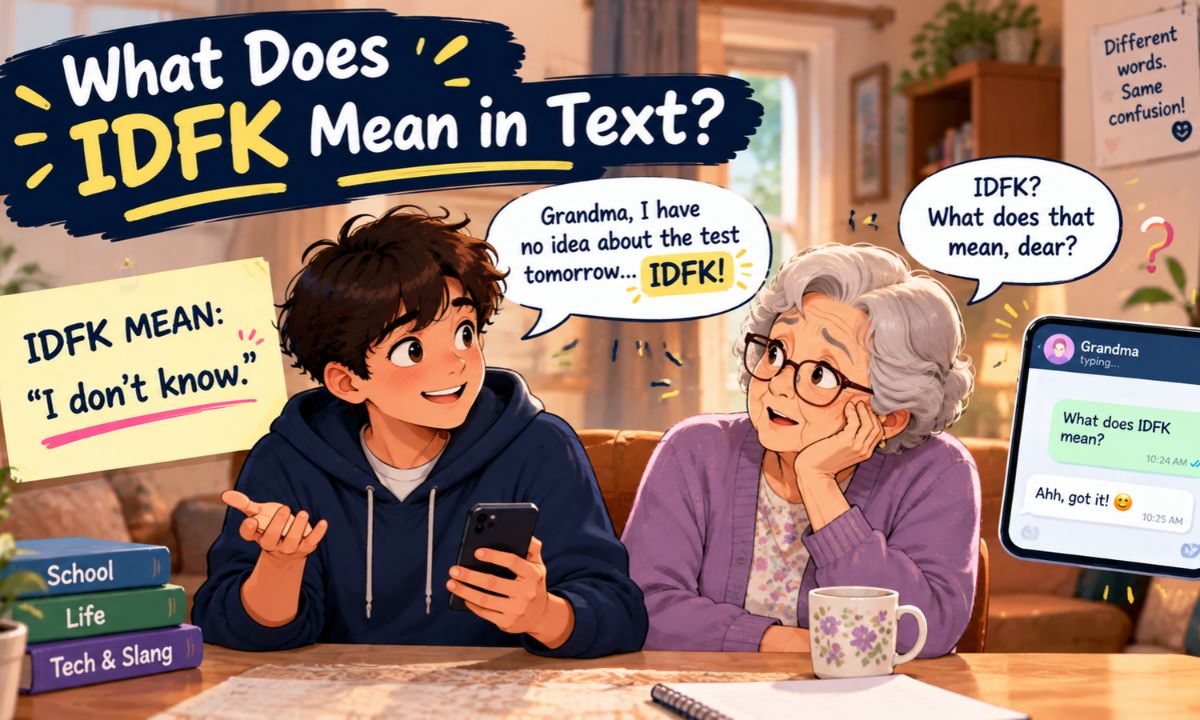 What Does _idfk_ Mean in Text_