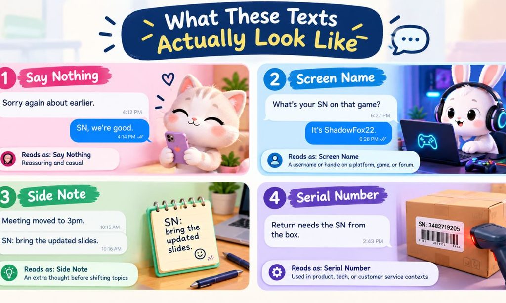 What These Texts Actually Look Like