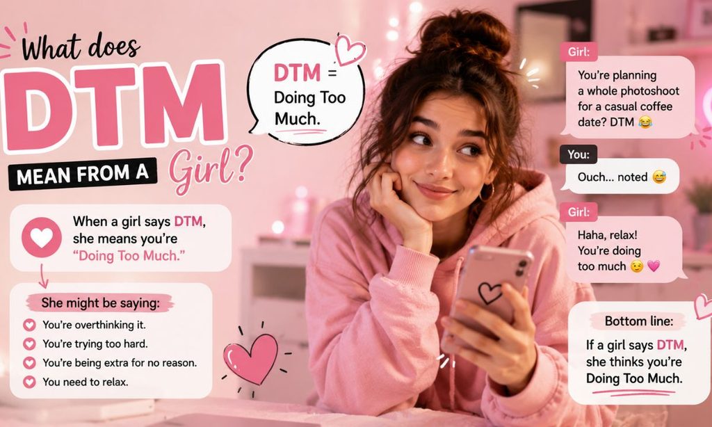 What does DTM mean from a girl