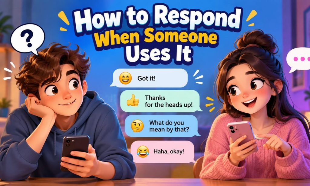 “How to Respond When Someone Uses It