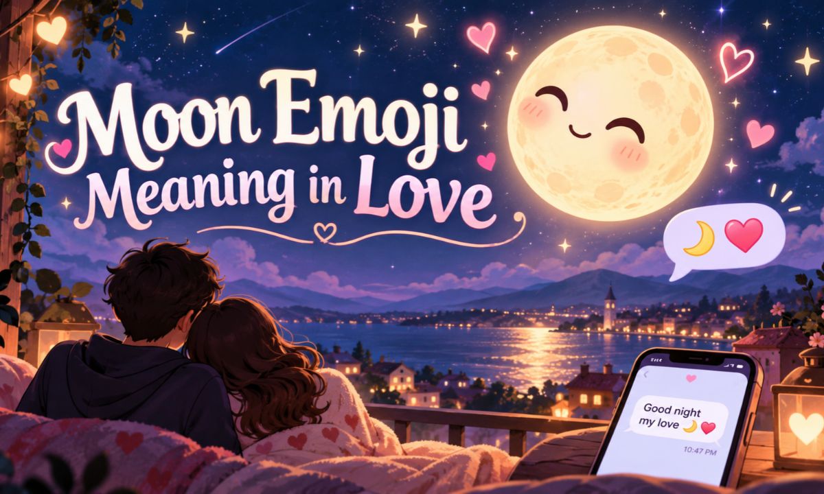 “Moon emoji meaning in love
