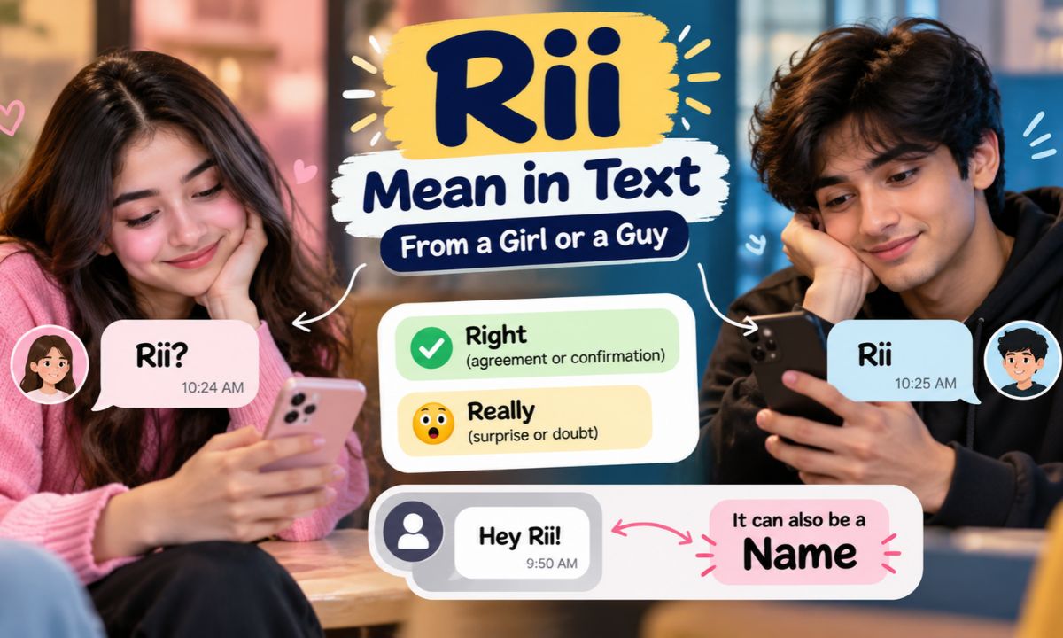 “Rii Mean in Text From a Girl or a Guy