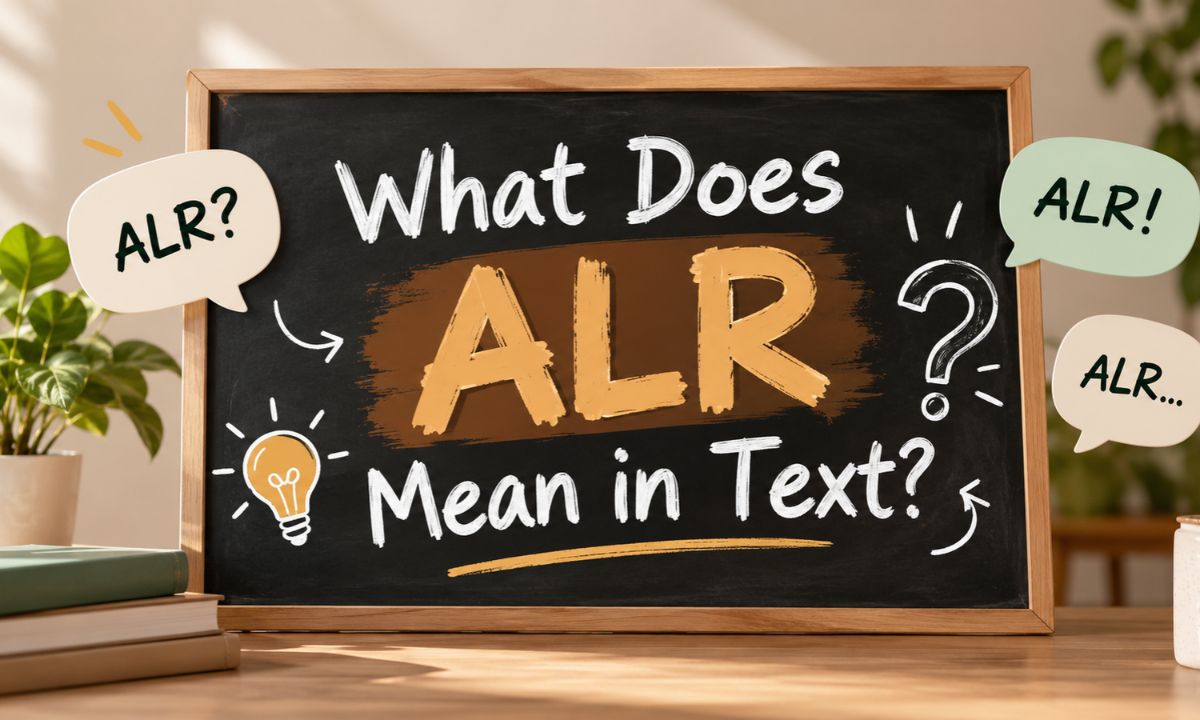 “What Does ALR Mean in Text_”