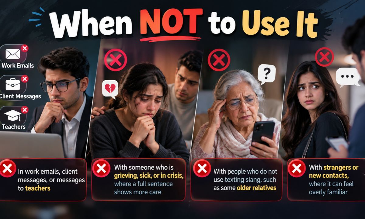 “When NOT to Use It”
