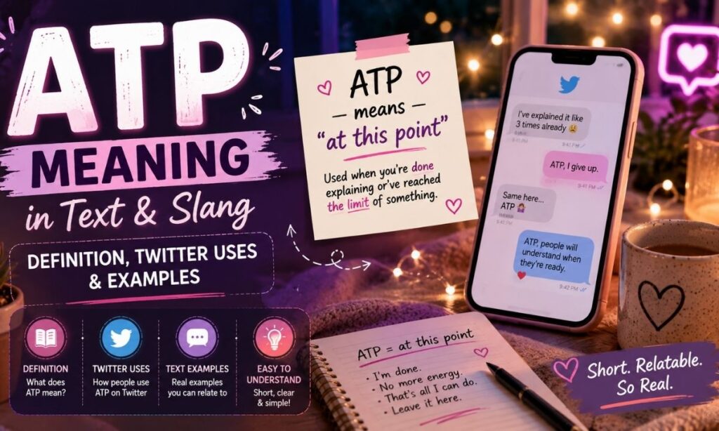 ATP Meaning in Text & Slang Definition, Twitter Uses & Examples