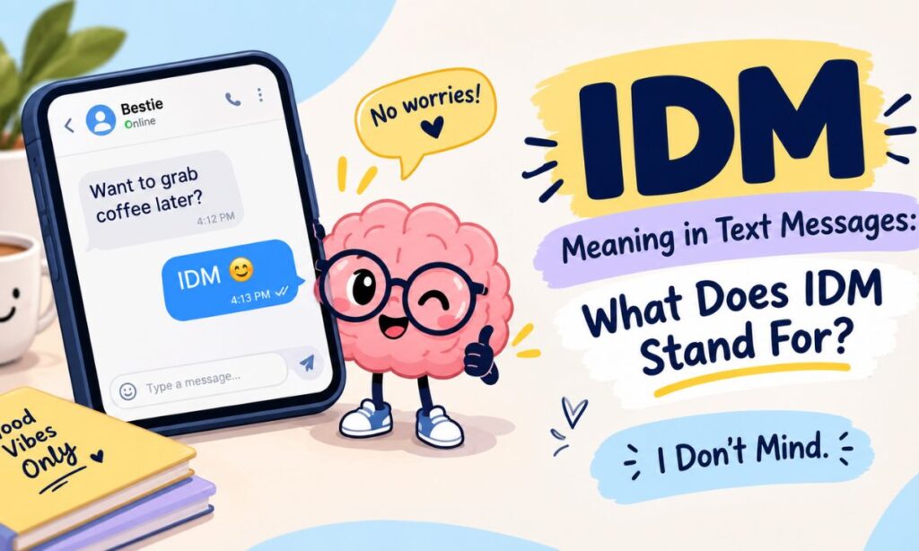 IDM Meaning in Text Messages What Does IDM Stand For