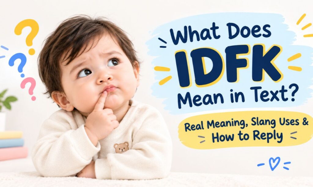 What Does IDFK Mean in Text_ Real Meaning, Slang Uses & How to Reply