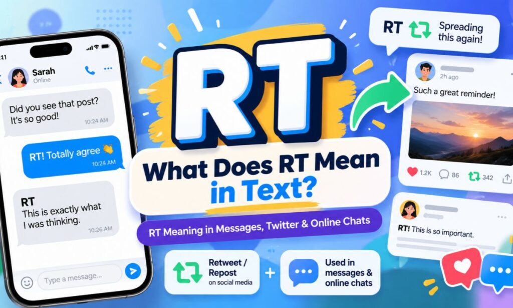 What Does RT Mean in Text_ RT Meaning in Messages, Twitter & Online Chats