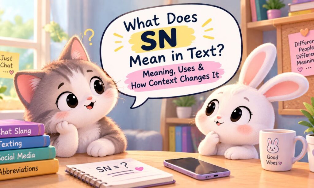 What Does SN Mean in Text Meaning, Uses & How Context Changes It
